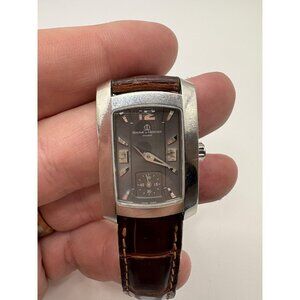 Baume & Mercier Watch womens Stainless Steel Swiss Leather Strap 65309 3449814